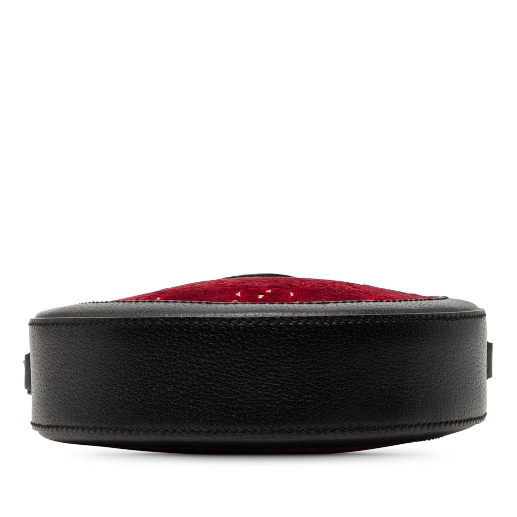 Gucci GG Marmont Velvet Round Crossbody