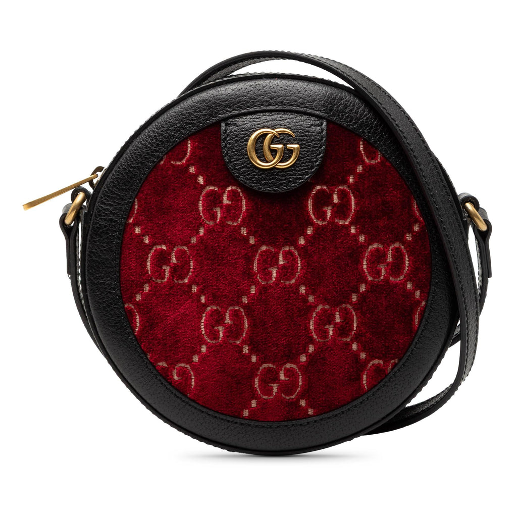 Gucci GG Marmont Velvet Round Crossbody