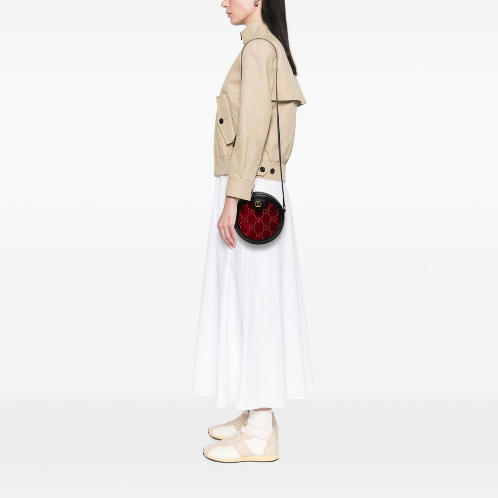 Gucci GG Marmont Velvet Round Crossbody