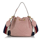 Gucci GG Marmont Web Bucket Bag (SHG-QWqd0K)
