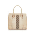 Gucci GG Nailhead Leather Handbag (SHG-26097)