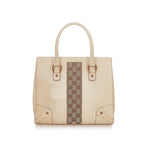 Gucci GG Nailhead Leather Handbag (SHG-26097)