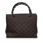Gucci GG Nylon Bamboo Handbag (SHG-zaUCGl)