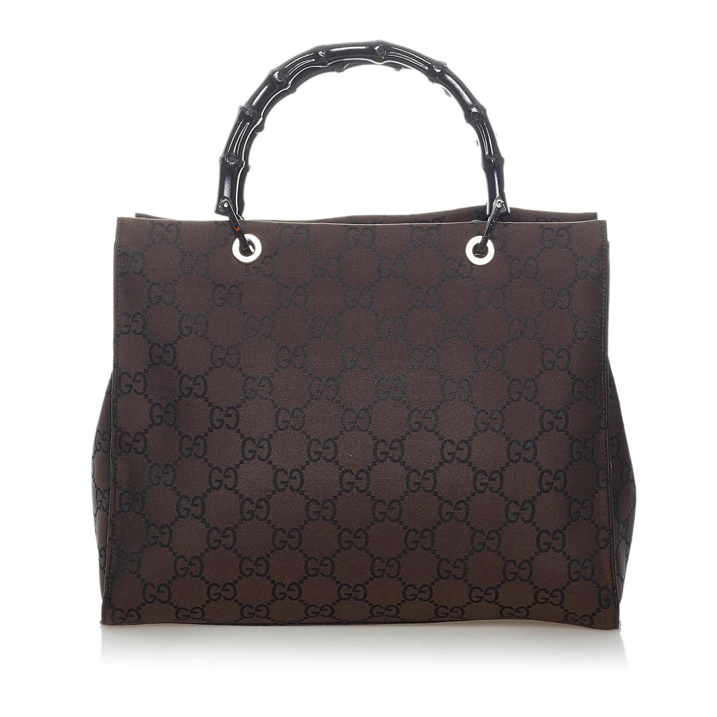 Gucci GG Nylon Bamboo Tote Bag (SHG-32804)