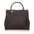 Gucci GG Nylon Bamboo Tote Bag (SHG-32804)