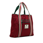Gucci GG Nylon Crest Sherry Line Web Tote (SHG-Bio25q)