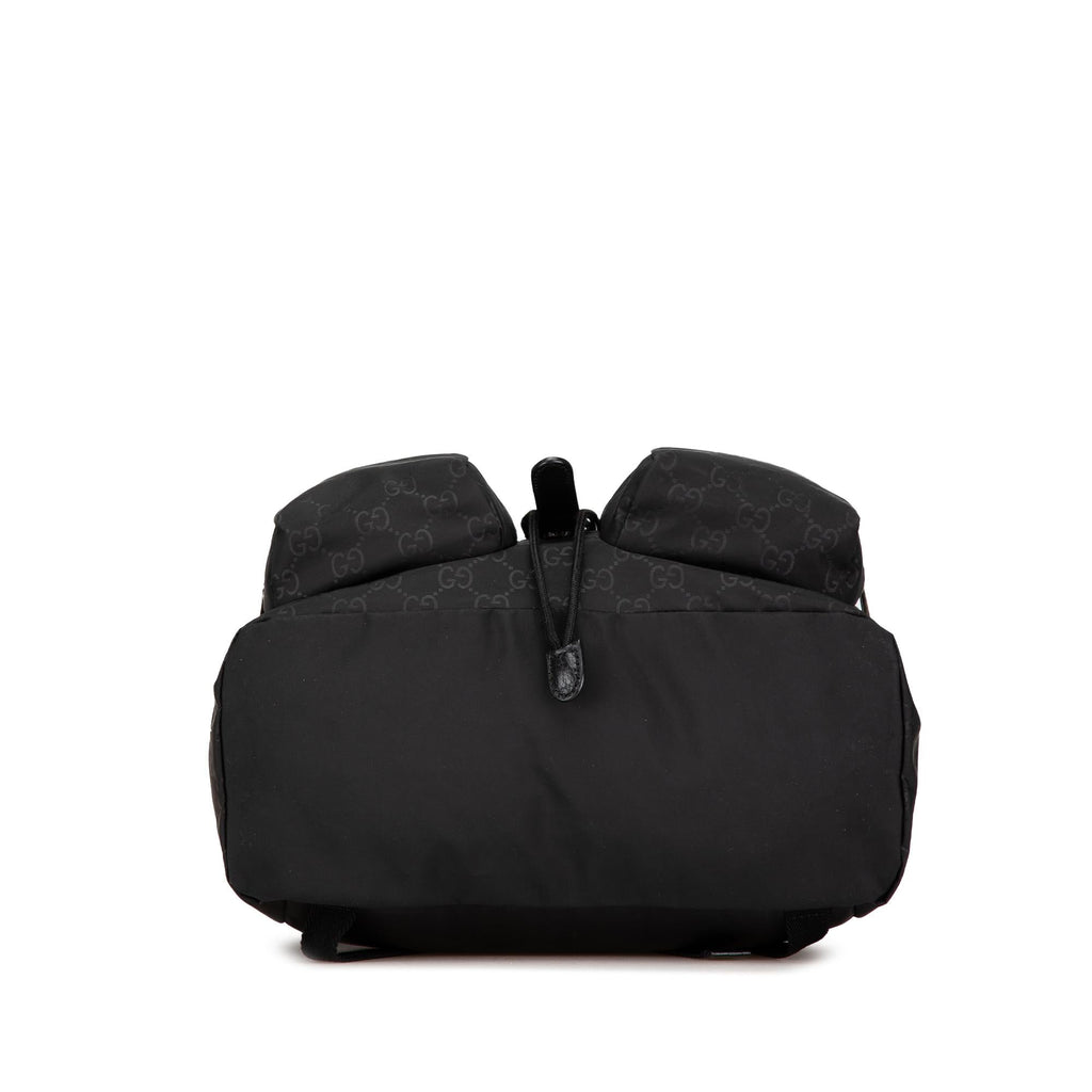 Gucci GG Nylon Double Front Pocket Backpack