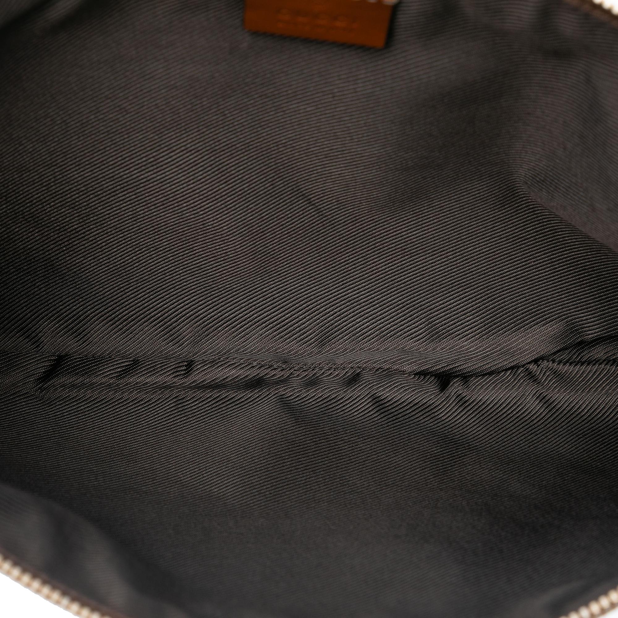 Gucci GG Nylon Top Zip Clutch