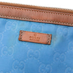 Gucci GG Nylon Top Zip Clutch