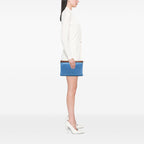 Gucci GG Nylon Top Zip Clutch