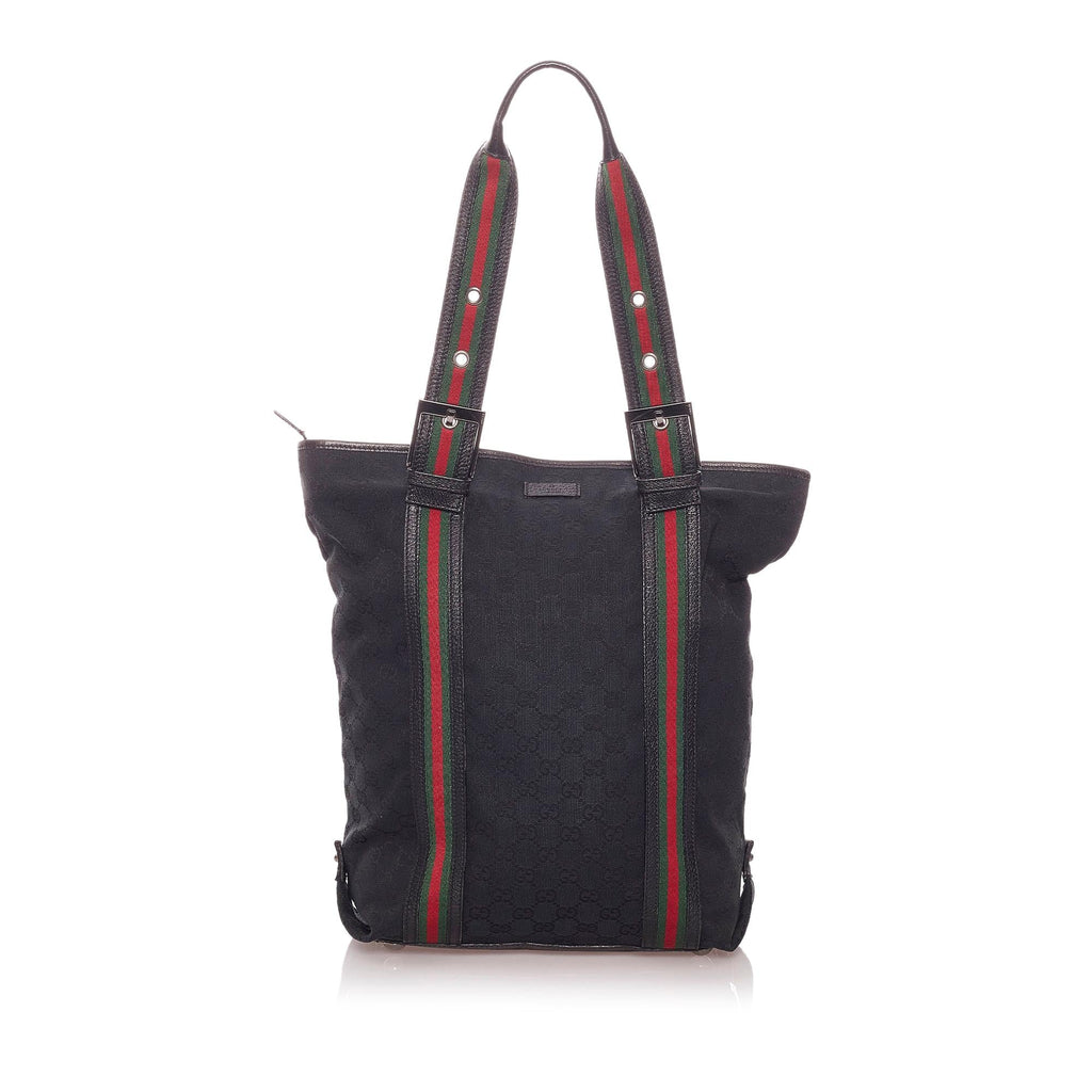 Gucci GG Nylon Web Tote Bag (SHG-29033)