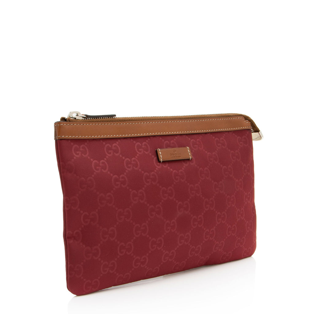 Gucci GG Nylon Zip Small Pouch