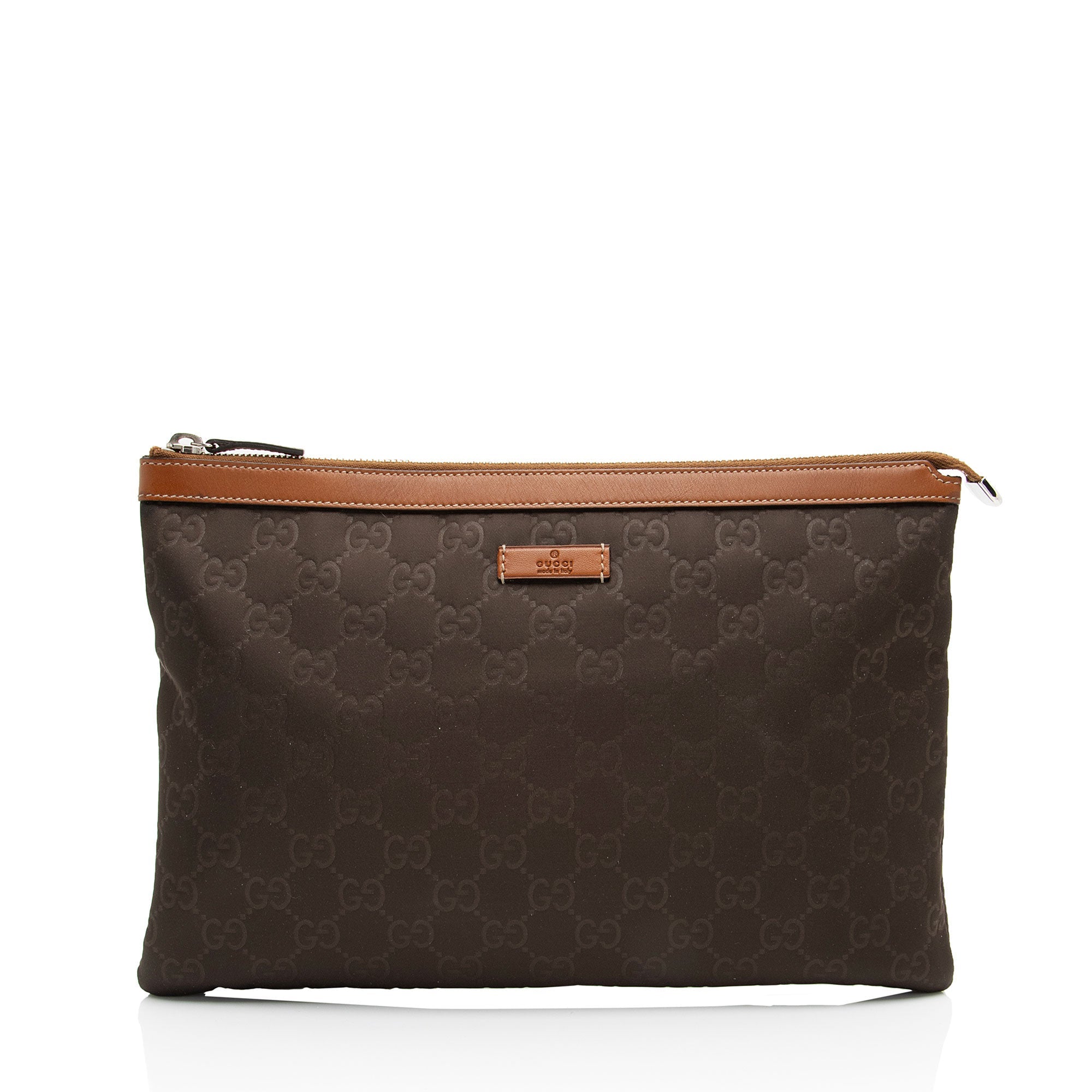 Gucci GG Nylon Zip Pouch