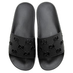 Gucci GG Rubber Slides - Size 8 / 38 (SHF-21582)