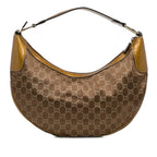 Gucci GG Satin Half Moon Hobo Bag (SHG-f8SFVJ)