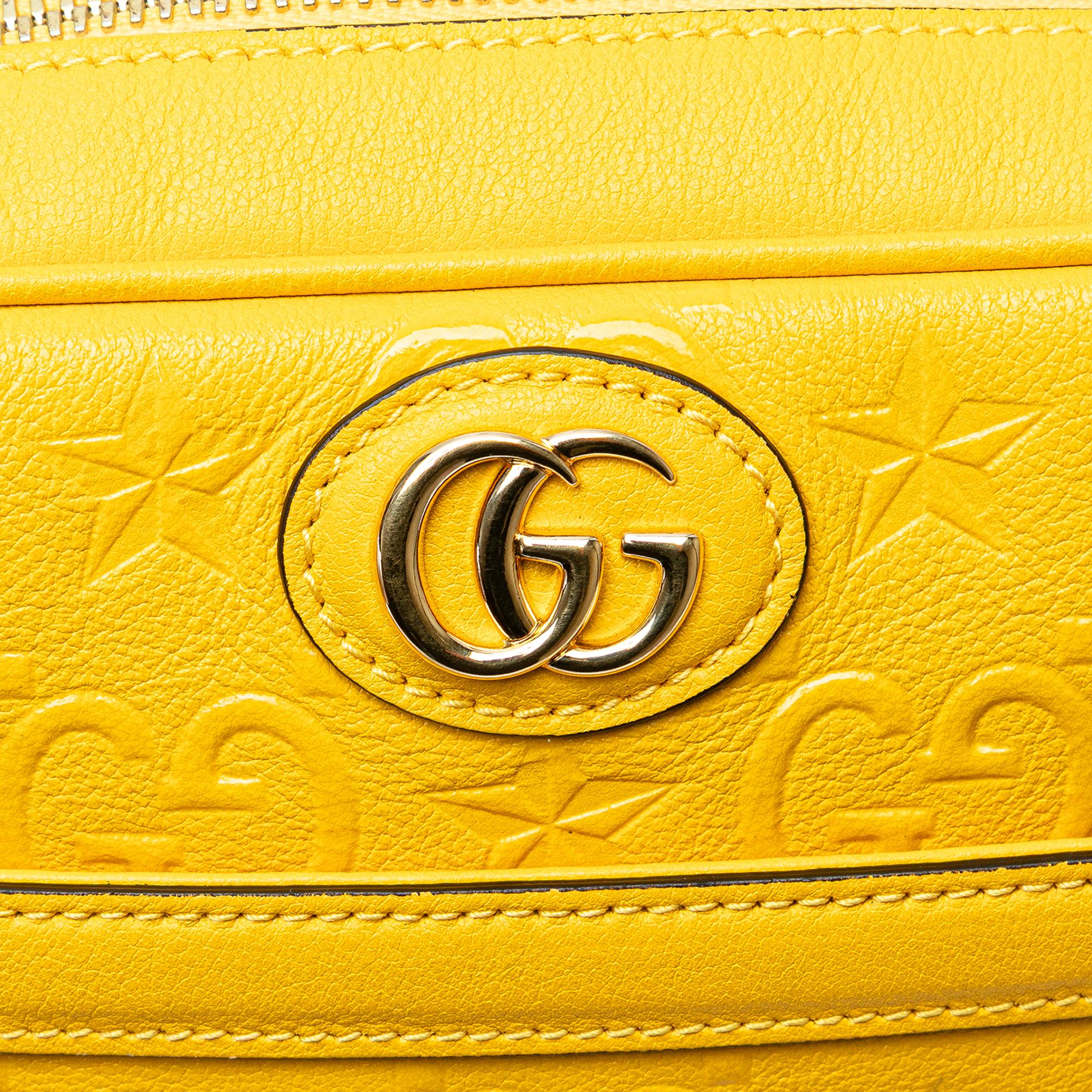 Gucci GG Star Embossed Leather Crossbody
