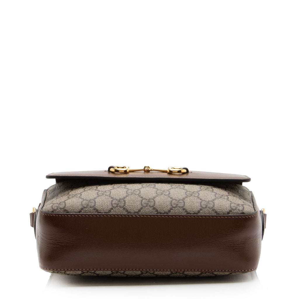 Gucci GG Supreme 1955 Horsebit Small Shoulder Bag (SHF-o9bVc1)