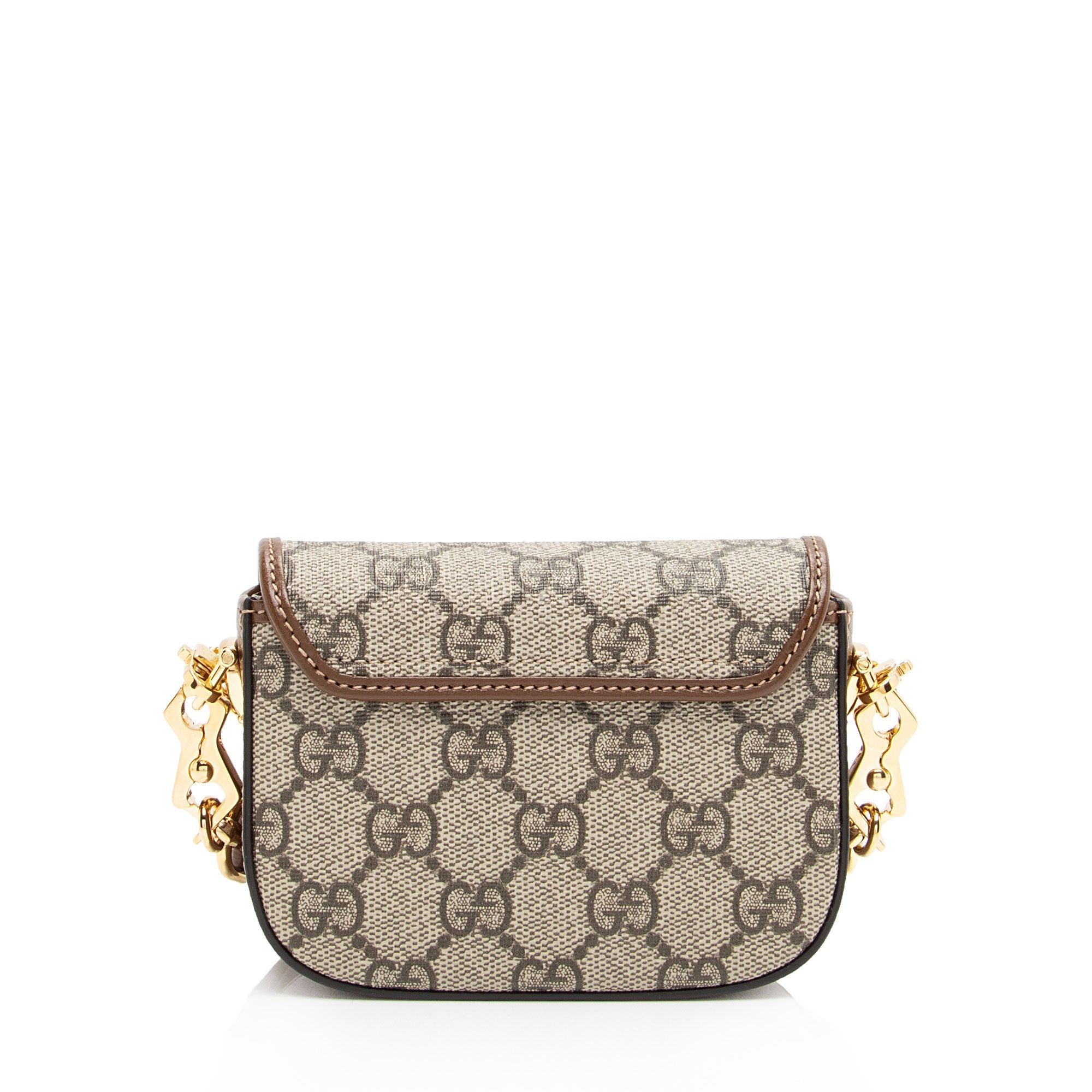Gucci GG Supreme 1955 Horsebit Web Strap Wallet (SHF-XpjO67)