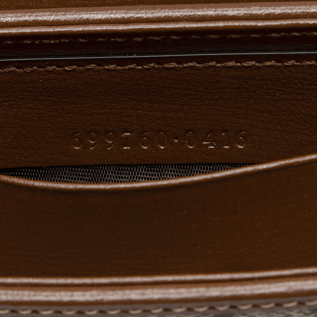 Gucci GG Supreme 1955 Horsebit Web Strap Wallet (SHF-XpjO67)