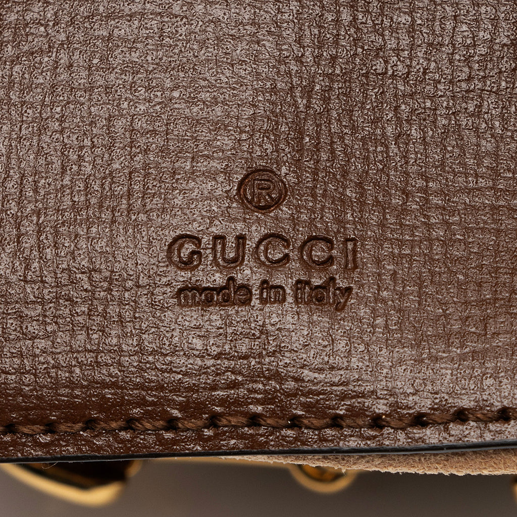 Gucci GG Supreme 1955 Horsebit Web Strap Wallet (SHF-XpjO67)