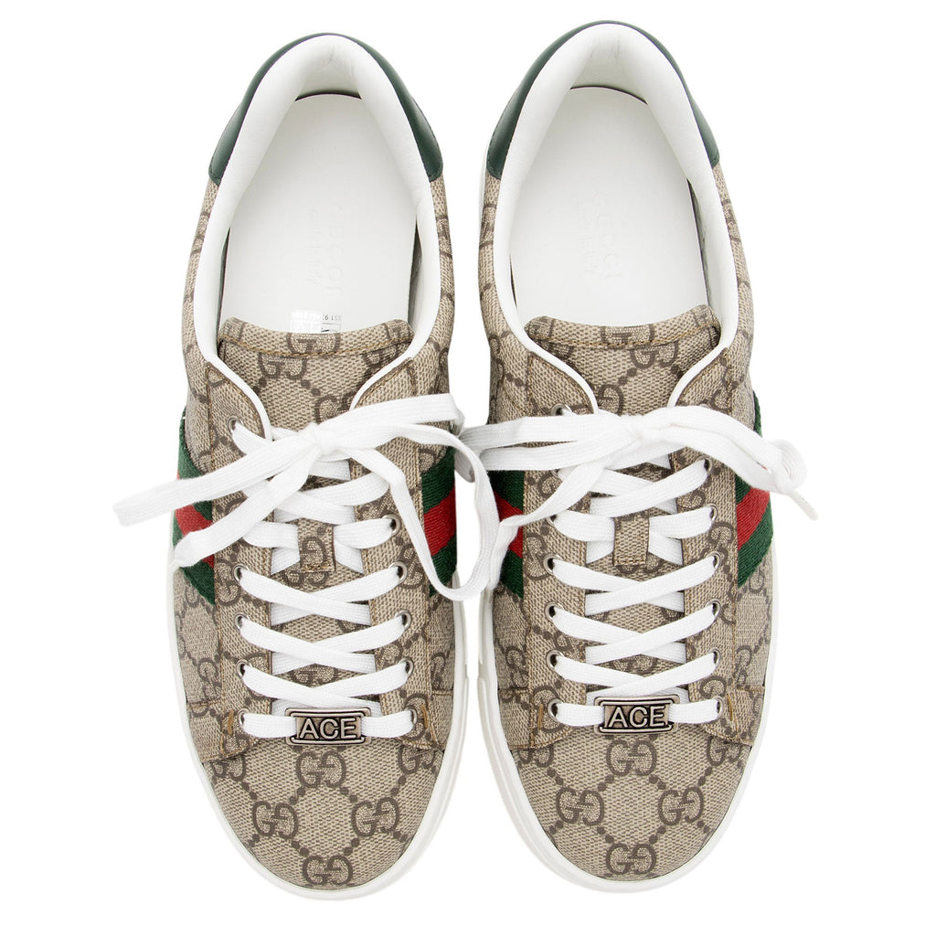 Gucci GG Supreme Ace Sneakers - Size 8.5 / 38.5