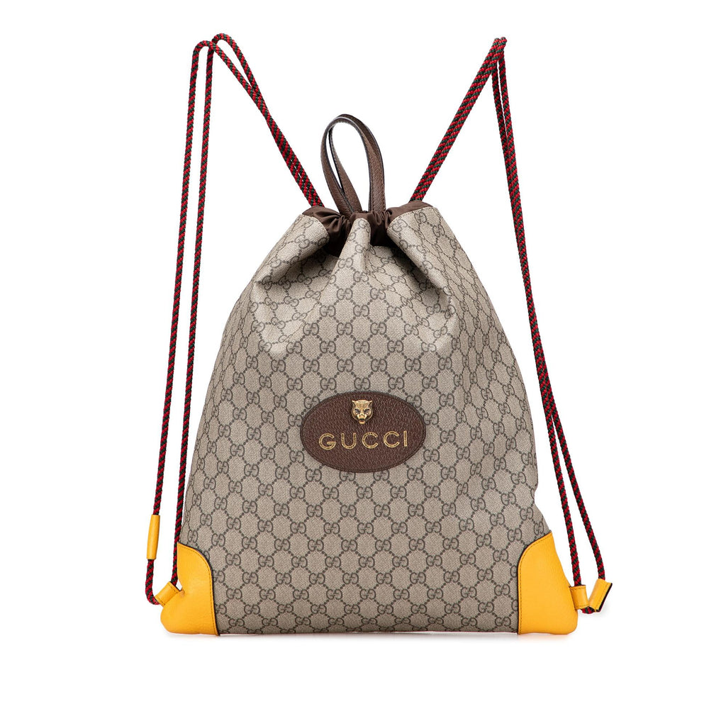 Gucci GG Supreme Animalier Backpack