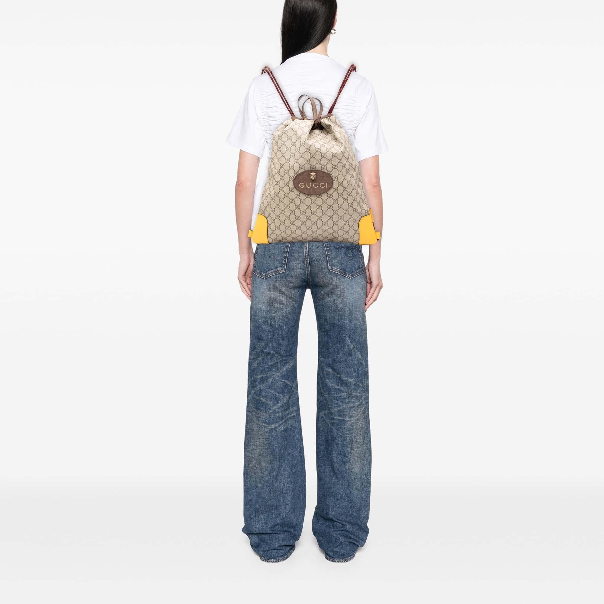Gucci GG Supreme Animalier Backpack