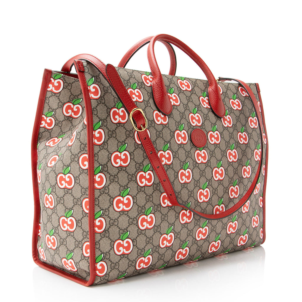 Gucci GG Supreme Apple Large Tote