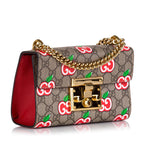 Gucci GG Supreme Apple Padlock Shoulder Bag (SHG-35947)