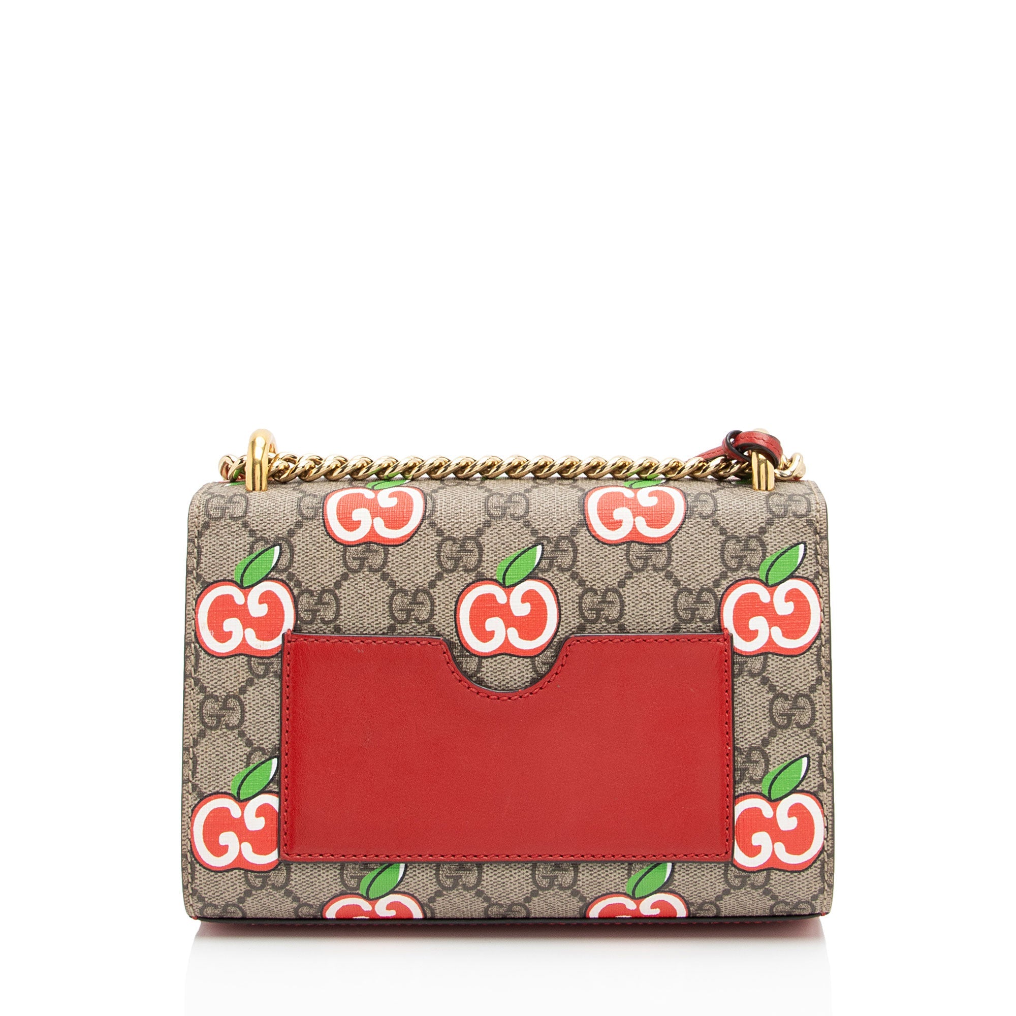 Gucci GG Supreme Apple Padlock Small Shoulder Bag