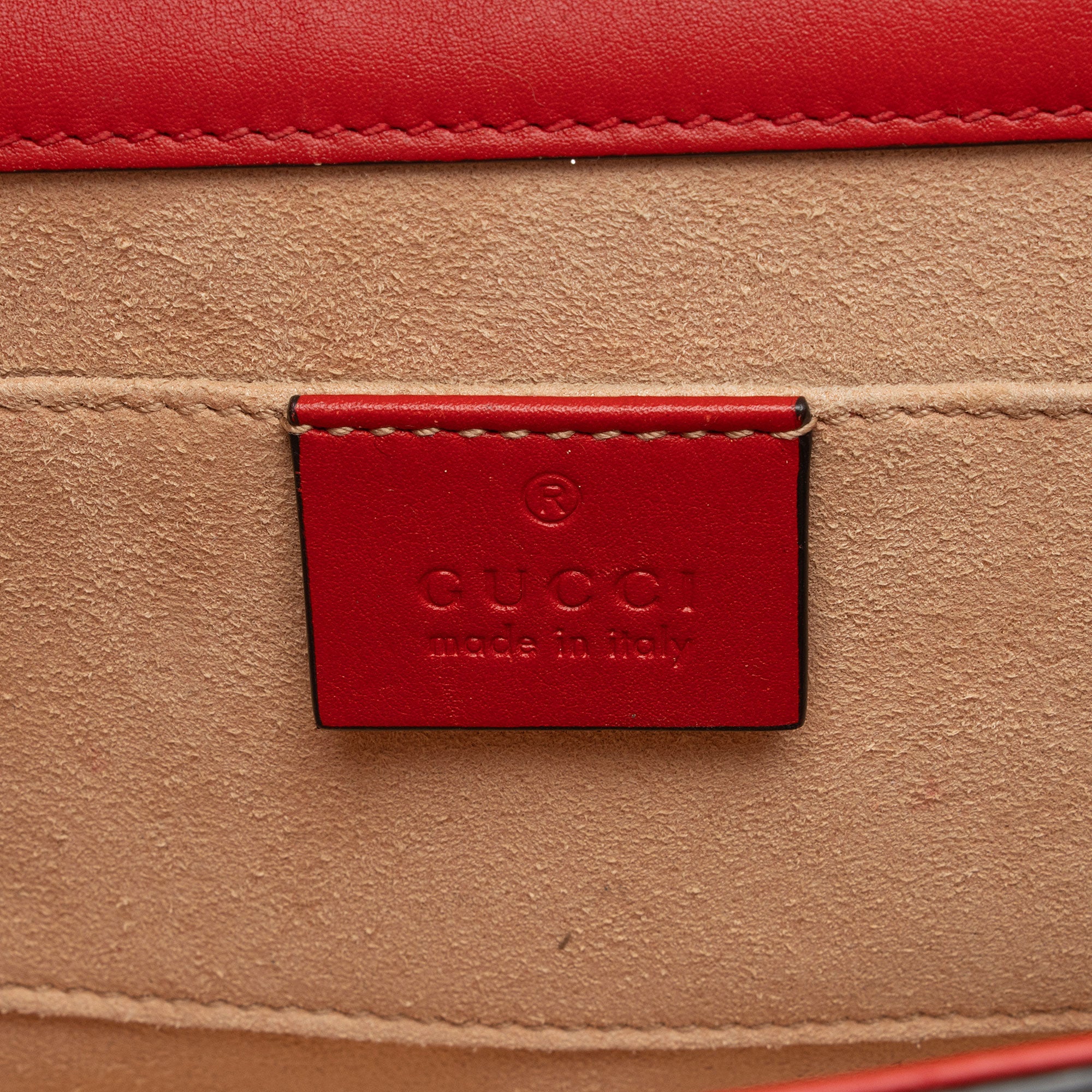 Gucci GG Supreme Apple Padlock Small Shoulder Bag