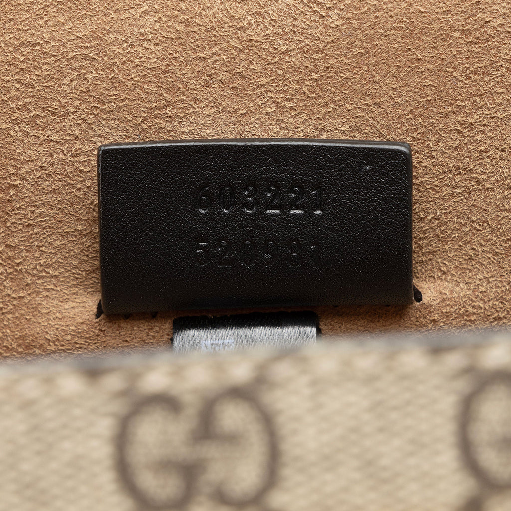 Gucci GG Supreme Bamboo Padlock Top Handle Shoulder Bag (SHF-Kwo5hy)
