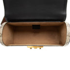 Gucci GG Supreme Bamboo Padlock Top Handle Shoulder Bag (SHF-Kwo5hy)