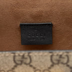 Gucci GG Supreme Bamboo Padlock Top Handle Shoulder Bag (SHF-hs3Epm)