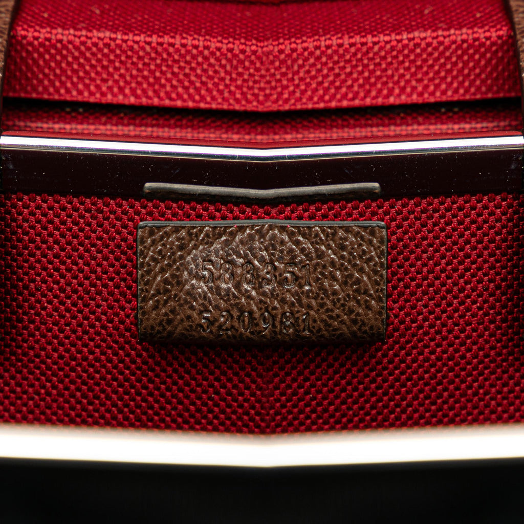 Gucci GG Supreme Bamboo Vanity Bag (SHG-407Dy5)