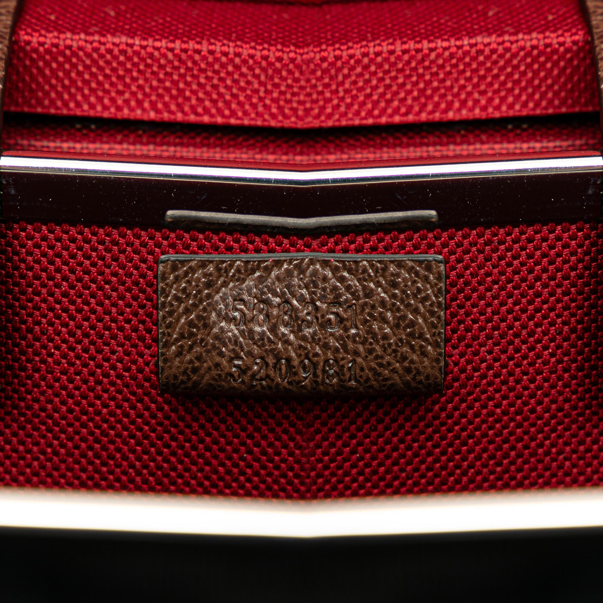 Gucci GG Supreme Bamboo Vanity Bag (SHG-407Dy5)