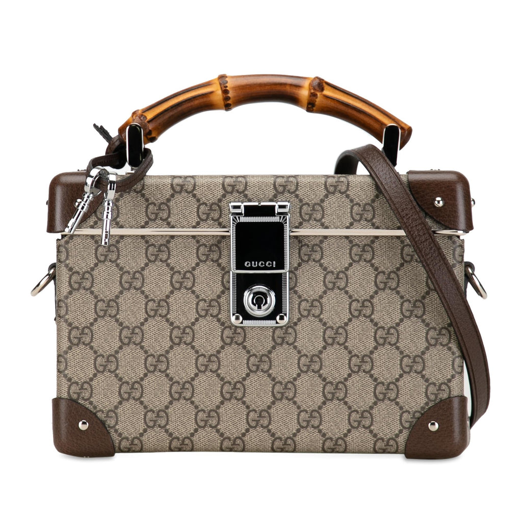 Gucci GG Supreme Bamboo Vanity Bag (SHG-407Dy5)