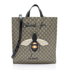 Gucci GG Supreme Bee Blind For Love Tote