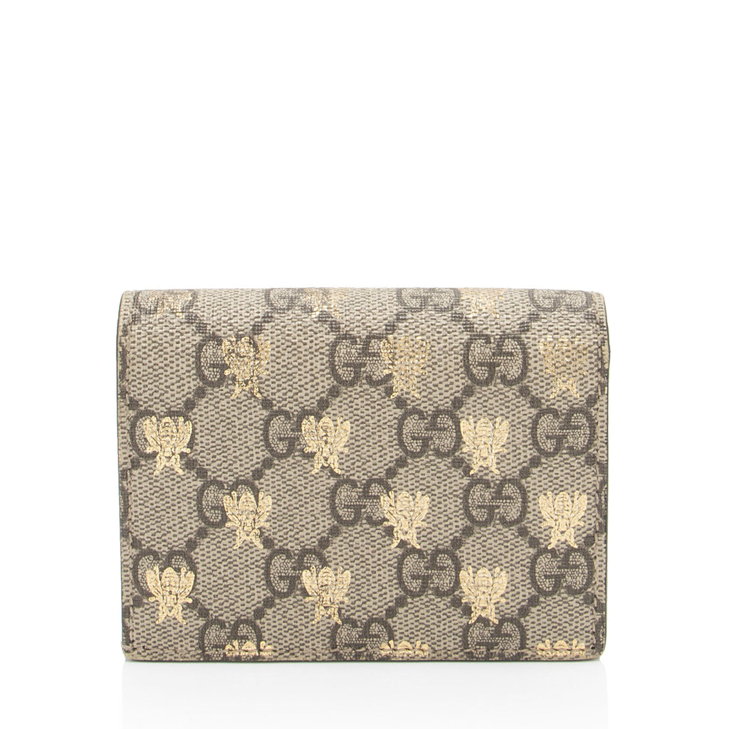 Gucci GG Supreme Bee Card Case