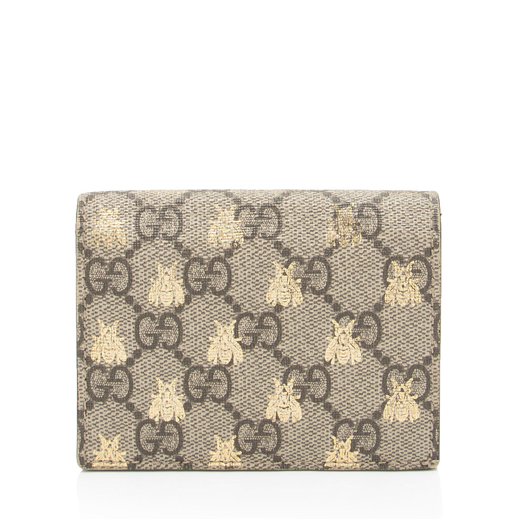 Gucci GG Supreme Bee Card Case