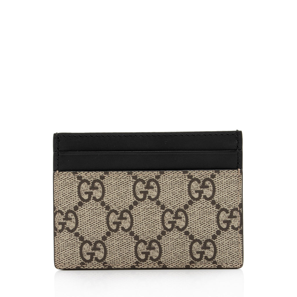 Gucci GG Supreme Bee Card Holder (SHF-ya4IYu)