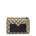 Gucci GG Supreme Bee Padlock Small Shoulder Bag (SHF-3QPOYF)