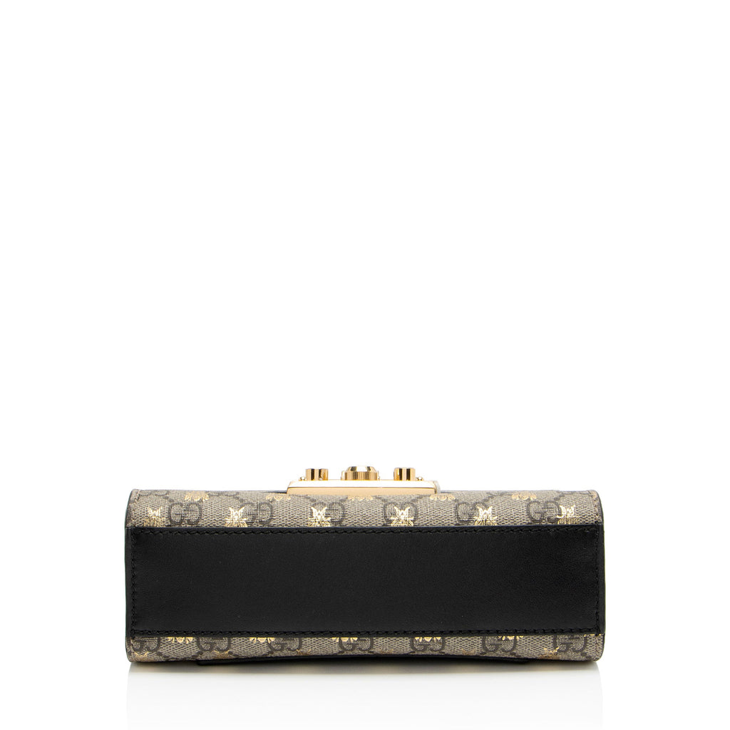 Gucci GG Supreme Bee Padlock Small Shoulder Bag