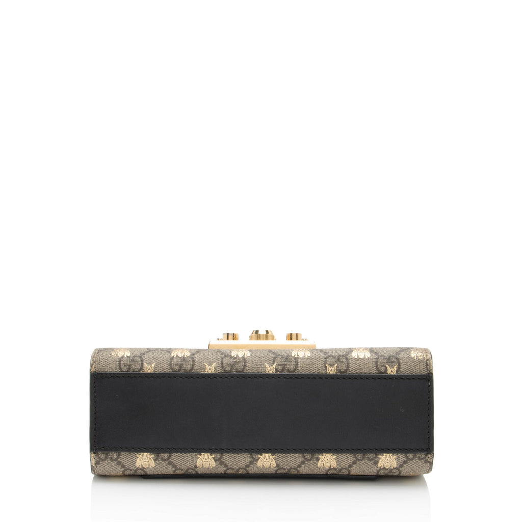 Gucci GG Supreme Bee Padlock Small Shoulder Bag