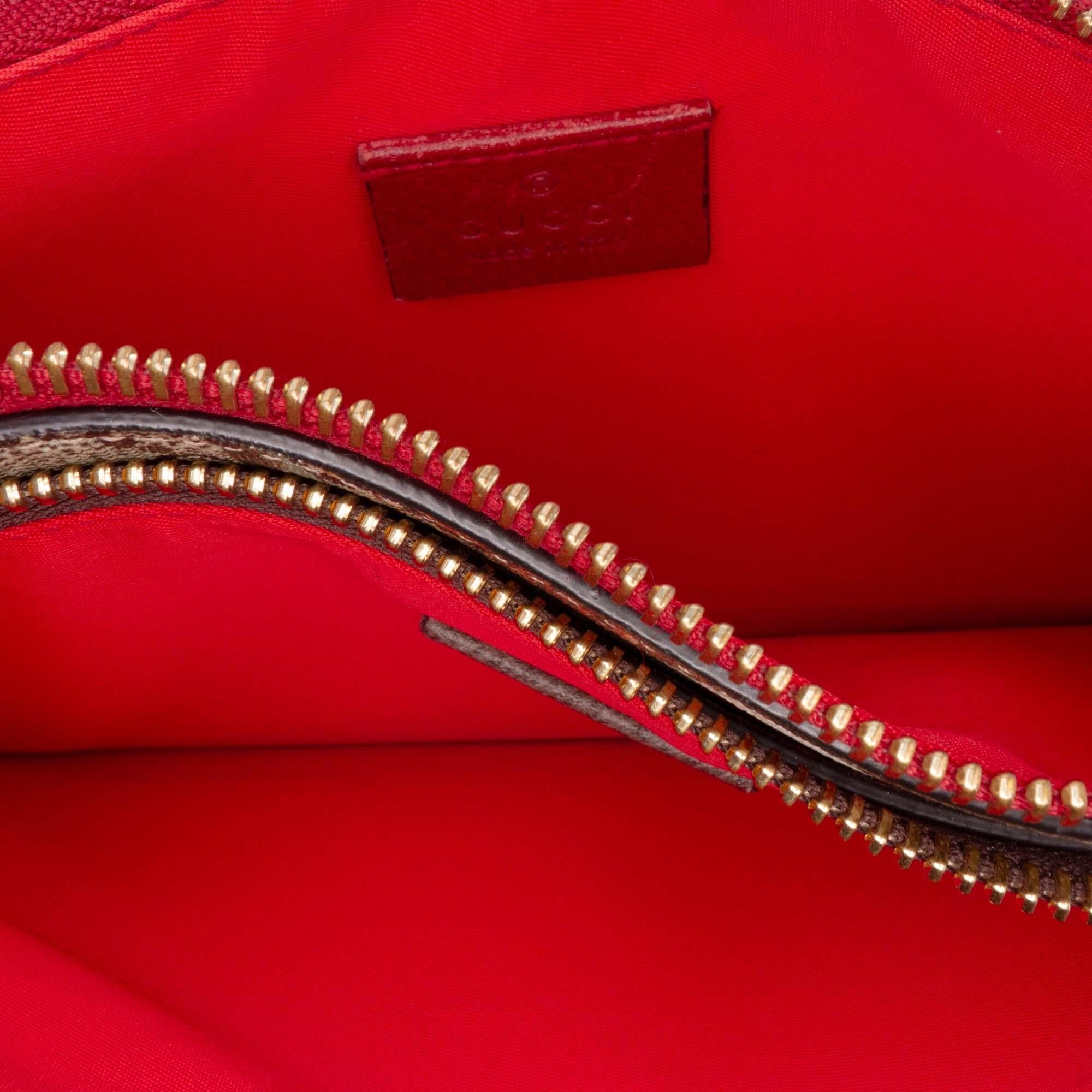 Gucci GG Supreme Bengal Double Zip Pochette