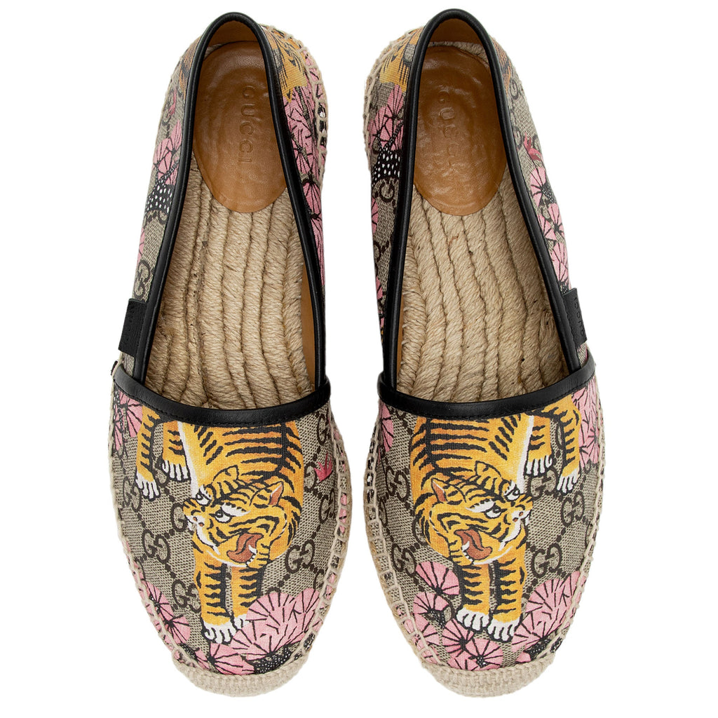 Gucci GG Supreme Bengal Espadrilles - Size 8 / 38 (SHF-REqv7P)