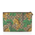 Gucci GG Supreme Bengal Tiger Zip Pouch