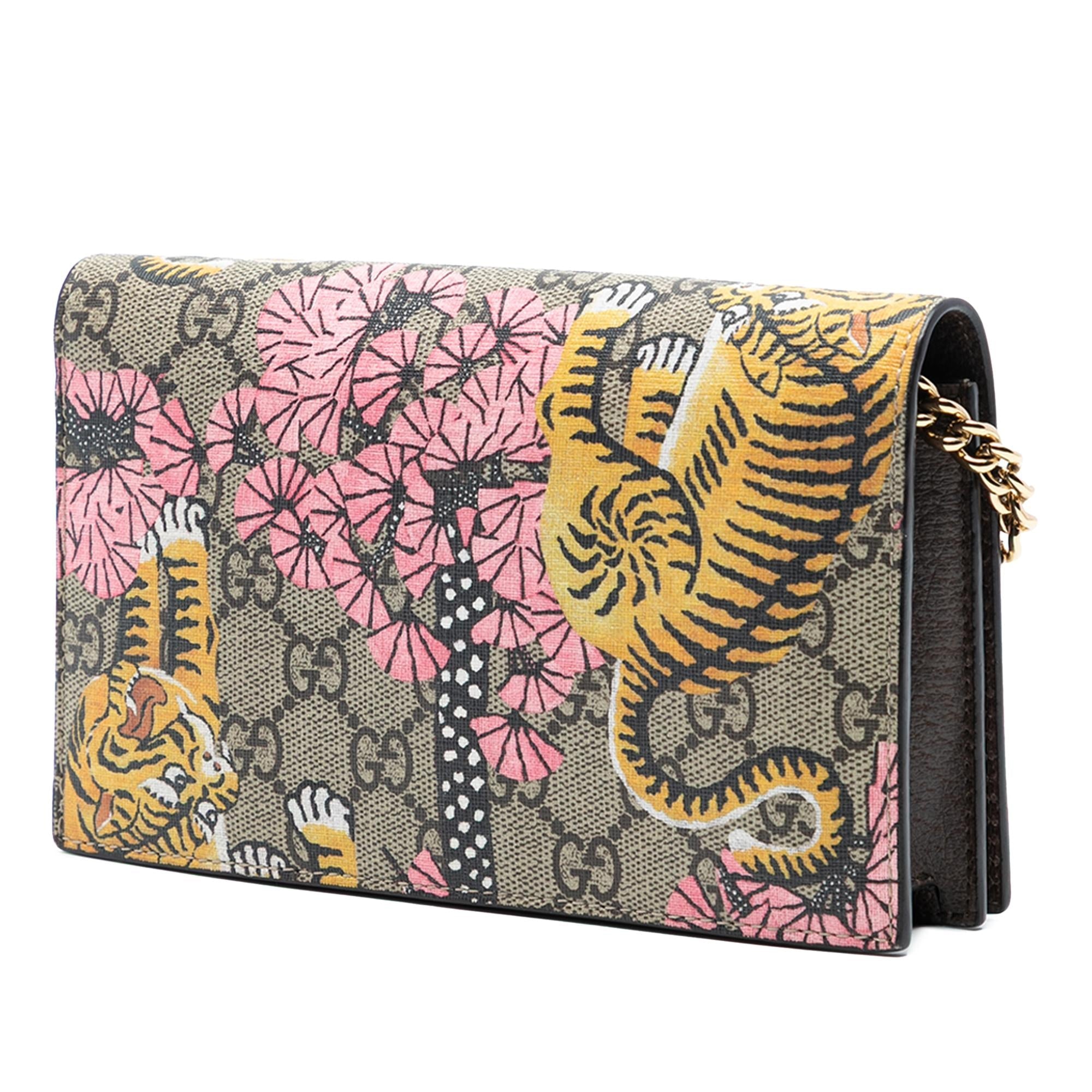 Gucci GG Supreme Bengal Wallet on Chain