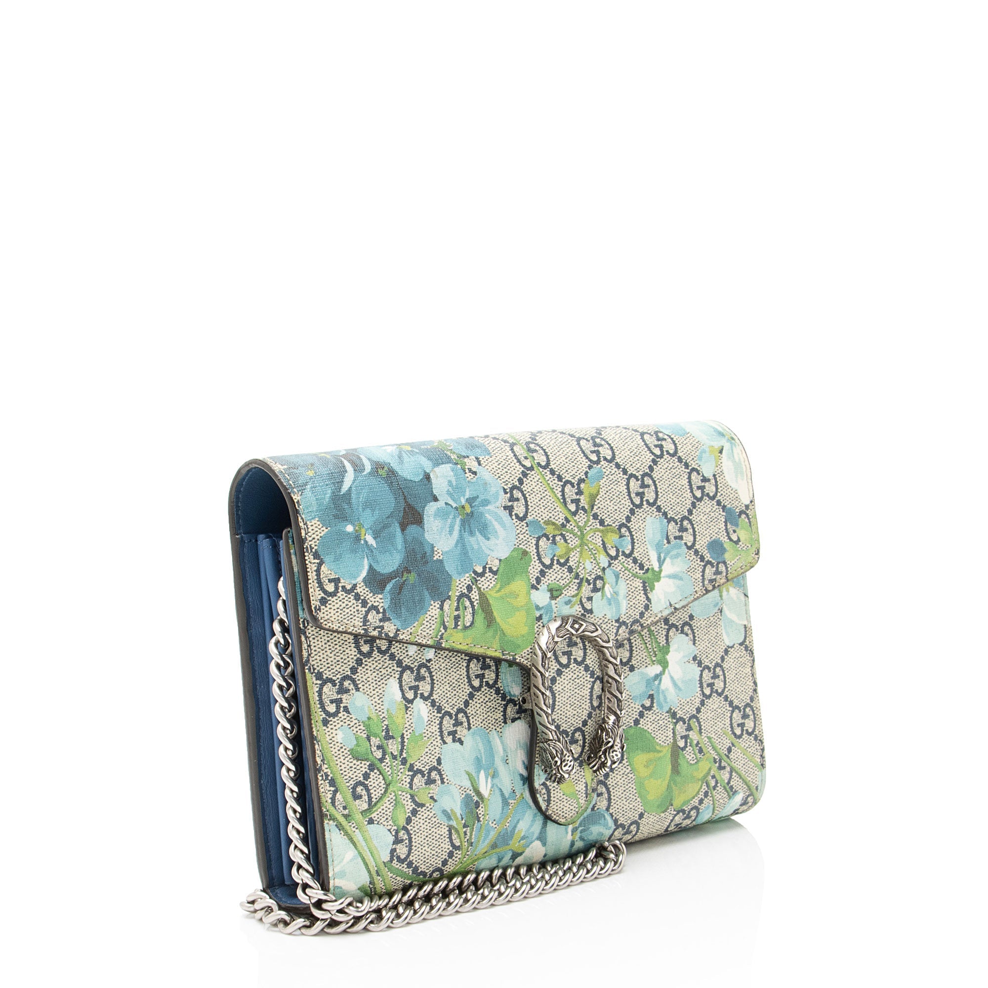 Gucci GG Supreme Blooms Dionysus Chain Wallet