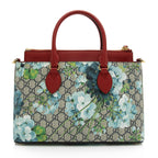 Gucci GG Supreme Blooms Medium Zip Tote (SHF-23777)